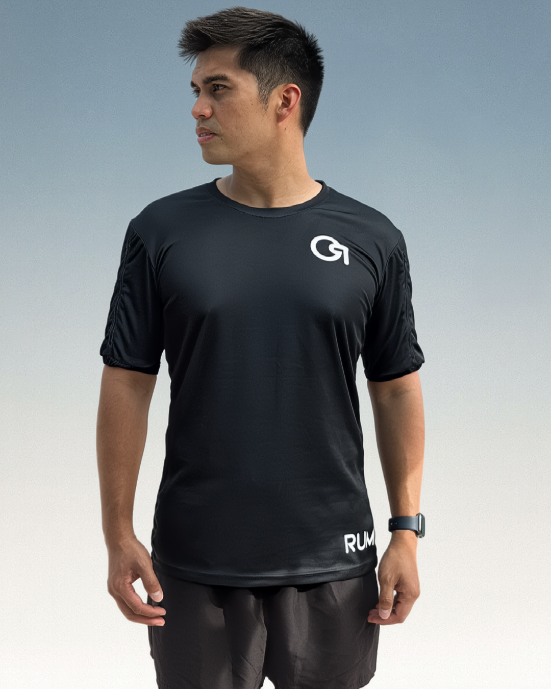 Rumfort ActiveBlack All-In-One Running Top