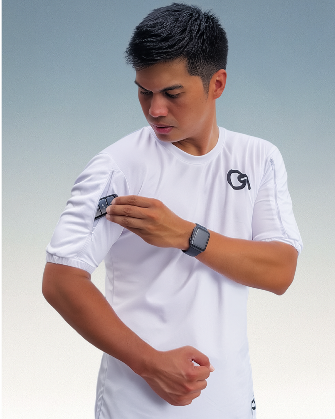 Rumfort ActiveWhite All-In-One Running Top
